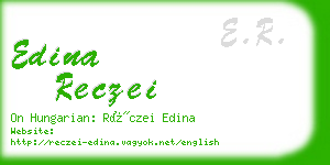 edina reczei business card